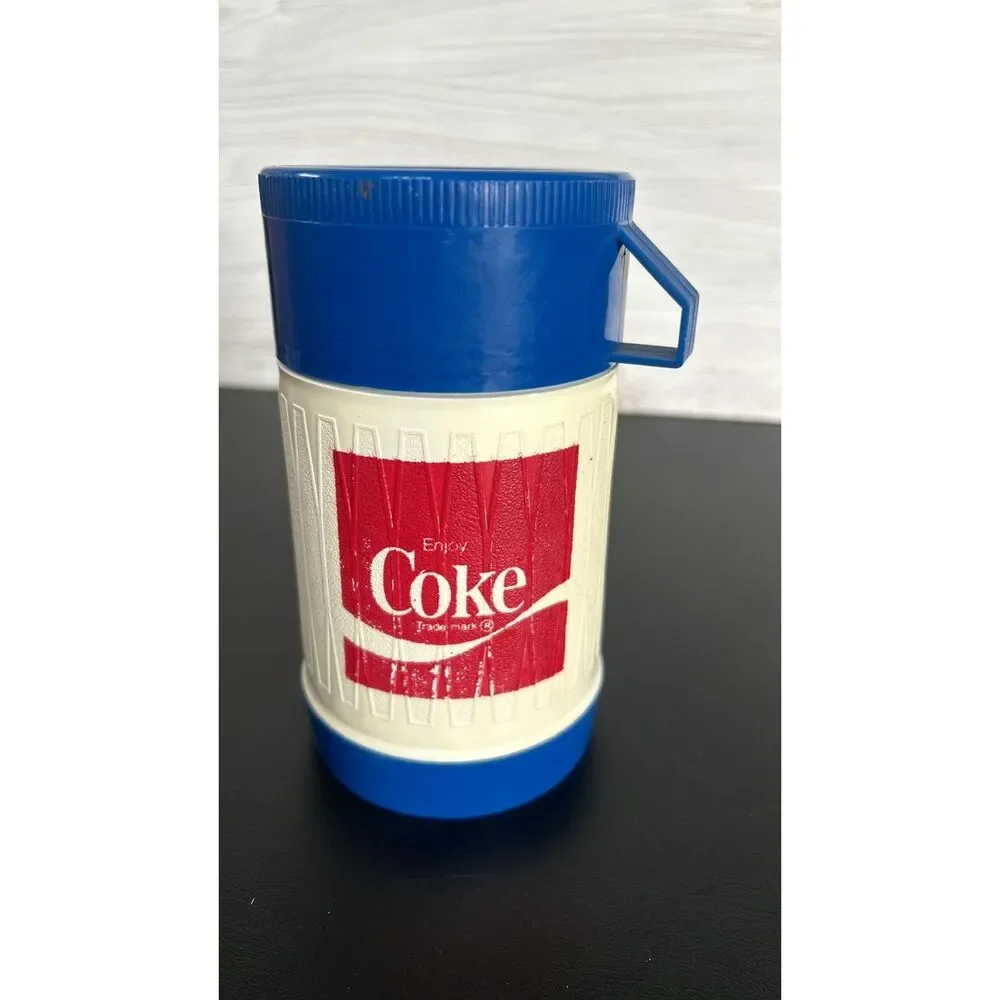 Vintage Chicago MLB Promo  Coke  Lunch Beverage Thermos Cooler Cup